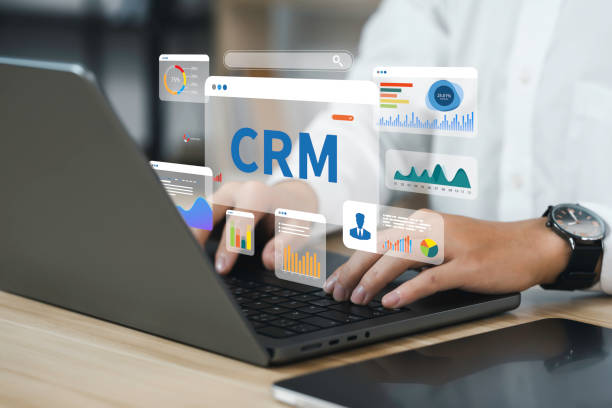 AI-powered CRM dashboard showing customer analytics